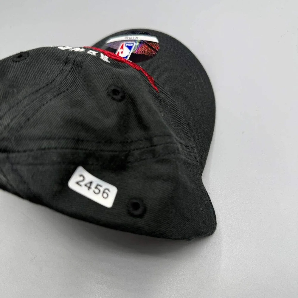 Miami Heat Hat Kids Infant Black NBA Stretch Strap Back‎ Cap New